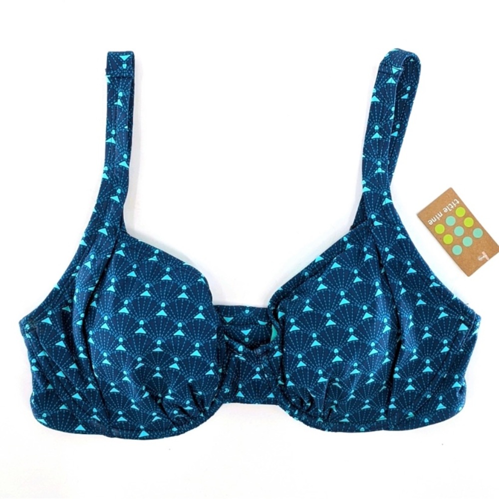 Title Nine Bodacious Bikini Top Momiji Design 36DD